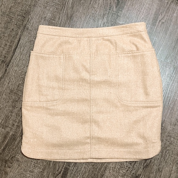 Vineyard vines wool mix skirt brown zipper pocket - Picture 2 of 12